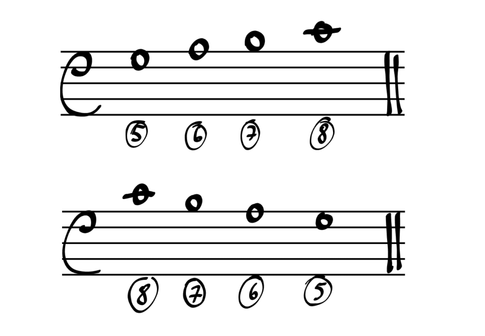 Ascending and Descending Tetrachord