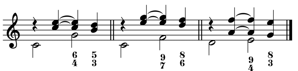 Double Dissonances (or Double Suspensions)