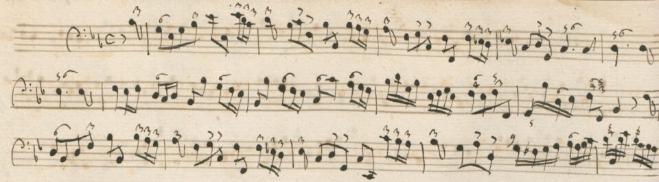 Partimento Bass Line by Alessandro Scarlatti